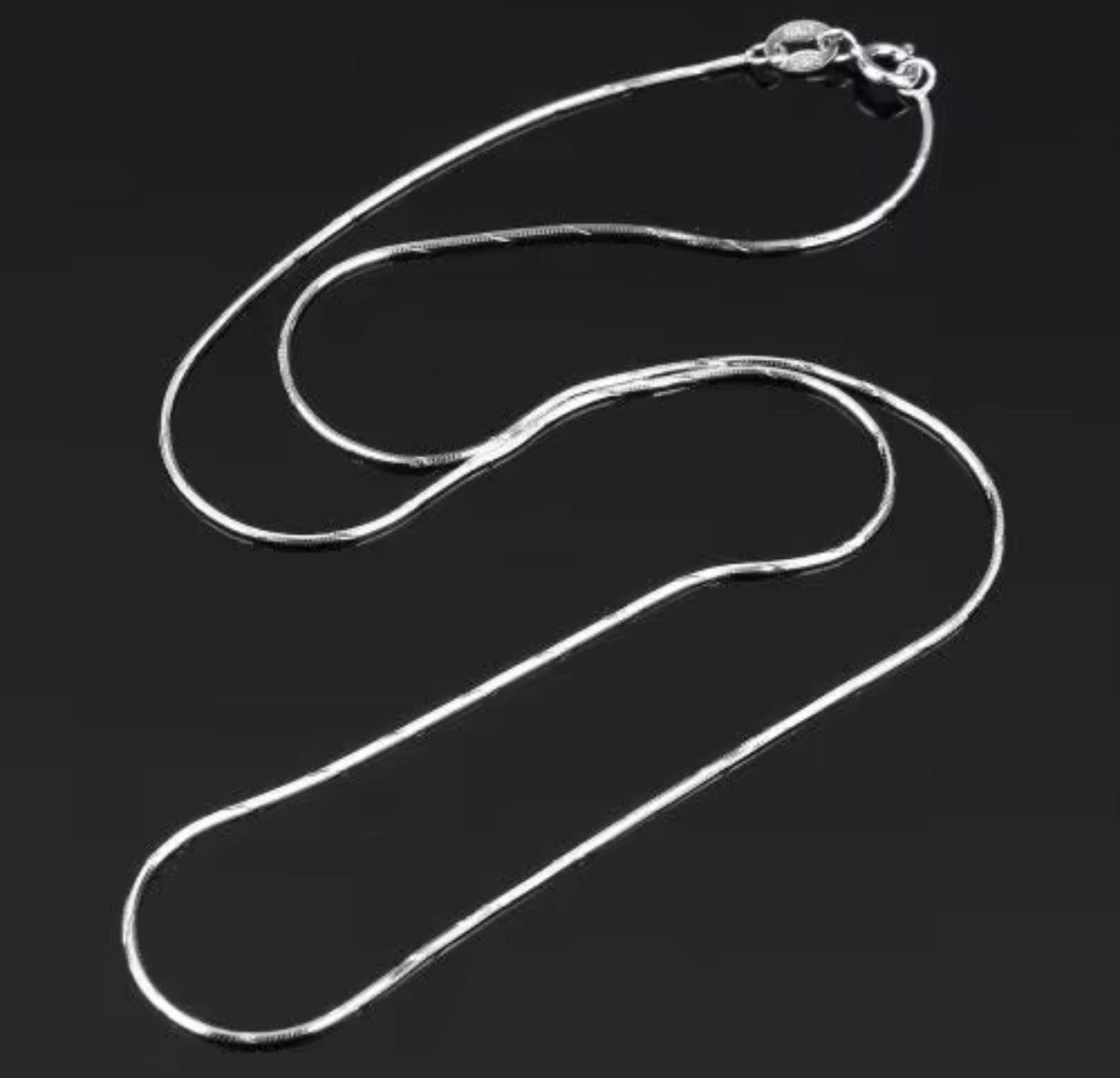 925 Sterling Silver Italian Magic Snake Chain Necklace - 16"- 20”